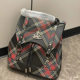 Vivienne Westwood plaid backpack-5826  